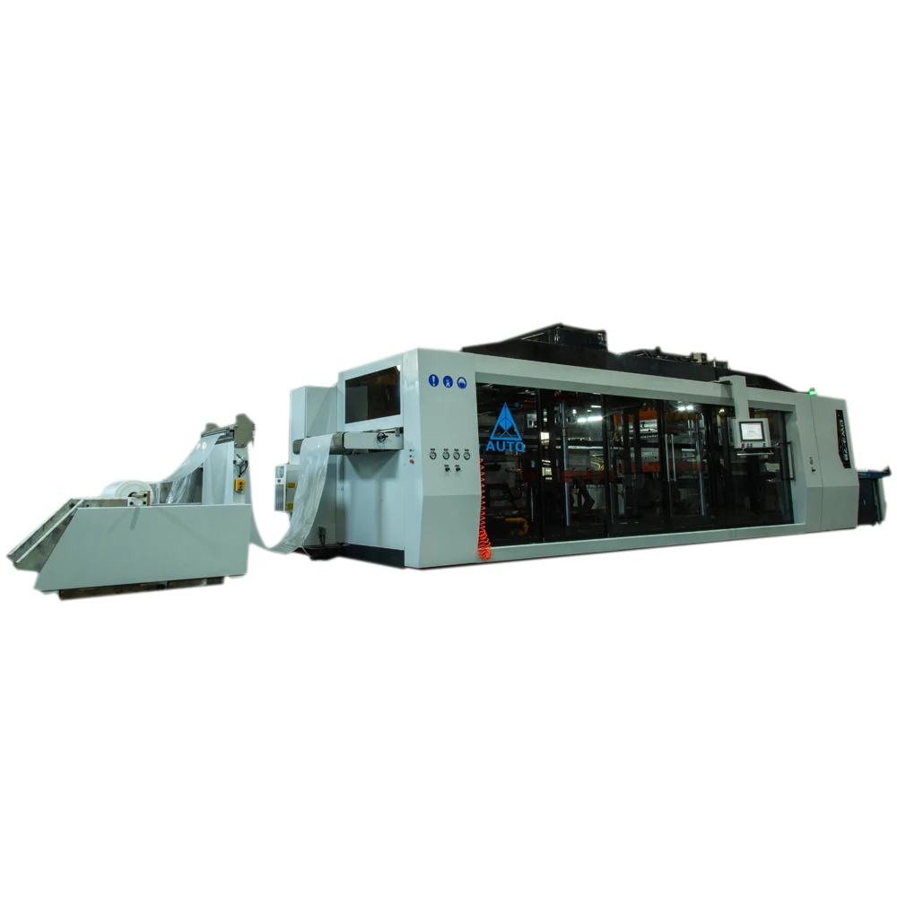 AUTO Thermoformer Plastic food tray forming machine for salad clamshell making Automatic Thermoforming