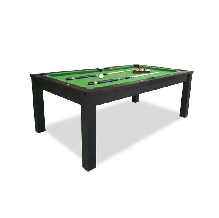 3 in 1 brown pool dining table MDF billiard convertible pool tables with table tennis top