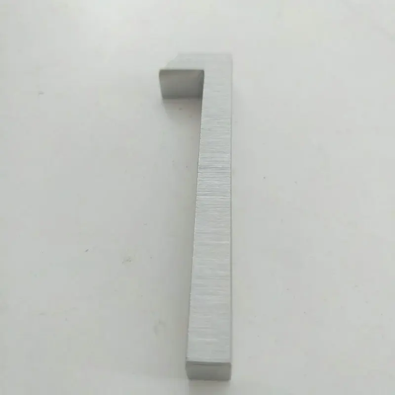 8cm height polished stainless steel hotel door number 3D metal house door numbers