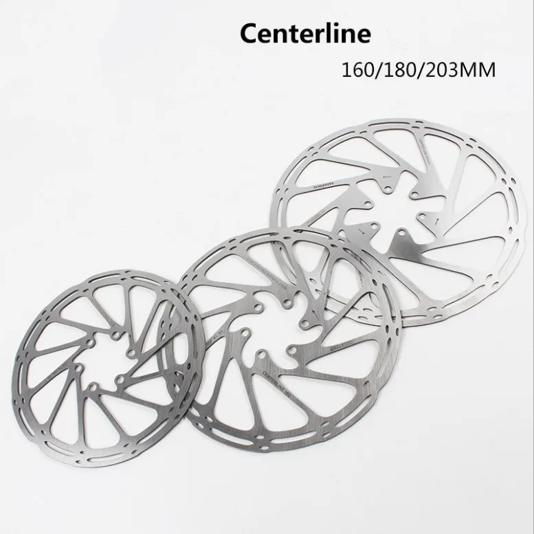 Centerline Bicycle Center Lock Disc Brake Rotor 160/180/203mm Road Mountain Bike Disc Brake With 6 Bolts Bike Parts