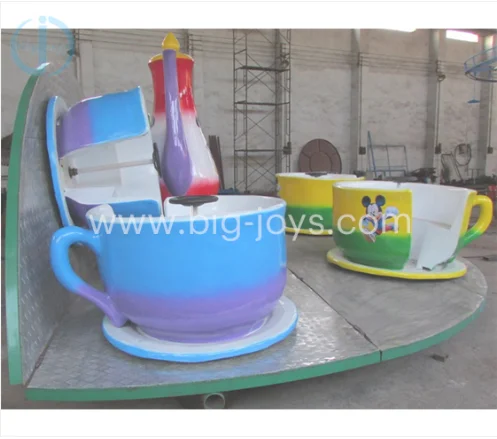 New Design Outdoor Children Like Rides Fairground Attraction Rotary Coffee Cup with Trailer Amusement Park