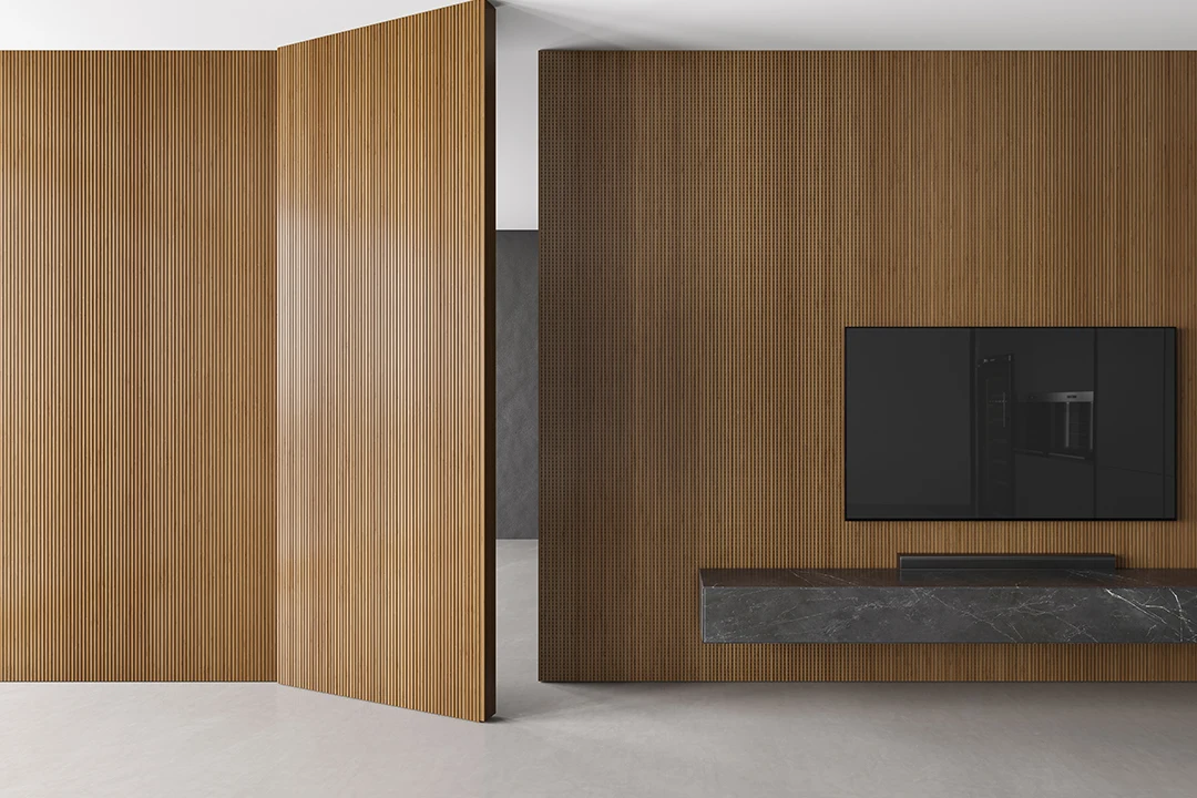 Wall Decoration interior Acoustic Panel Sound Isolation Acoustic Slat Wall Panels for Background Walls Film