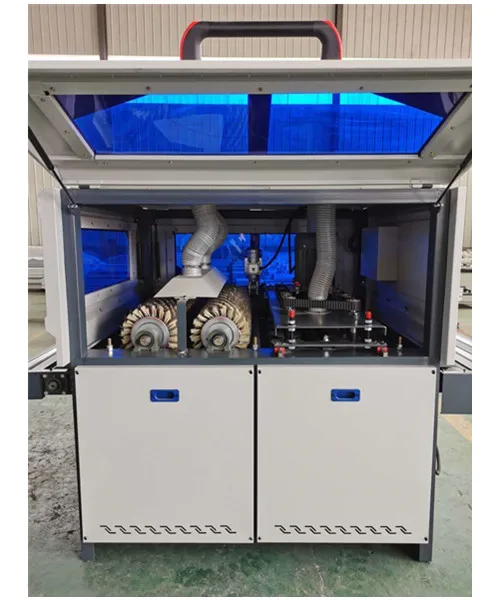 Automatic woodworking curved surface cabinet door combination vibrating brush roller disc polisher drum sanding machine