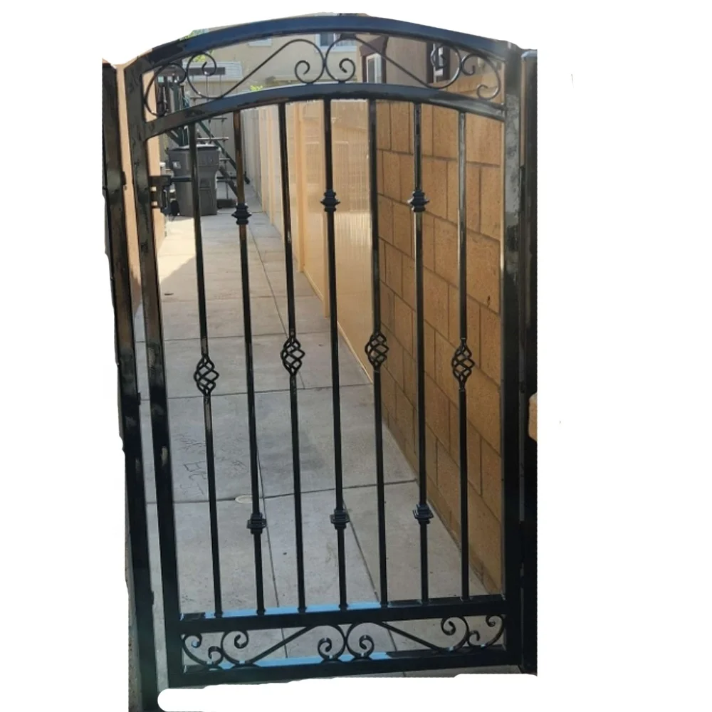 Driveway Wrought Iron Houses Yard Gate Staircase Balustrades Fence Exterior Gate Design