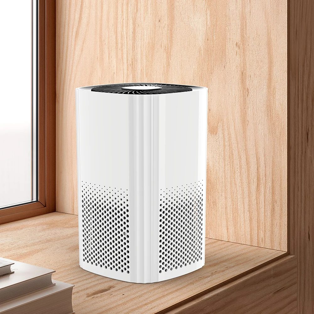 Hot Selling round Desktop HEPA Portable UV Air Purifier with WIFI Small Desktop Ozone Generator for Home Use OEM Available