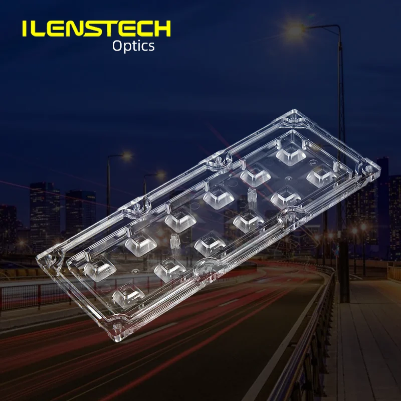 ILENSTECH 90x90 degree square light spot led lens for 5050 led / secondary optics supply