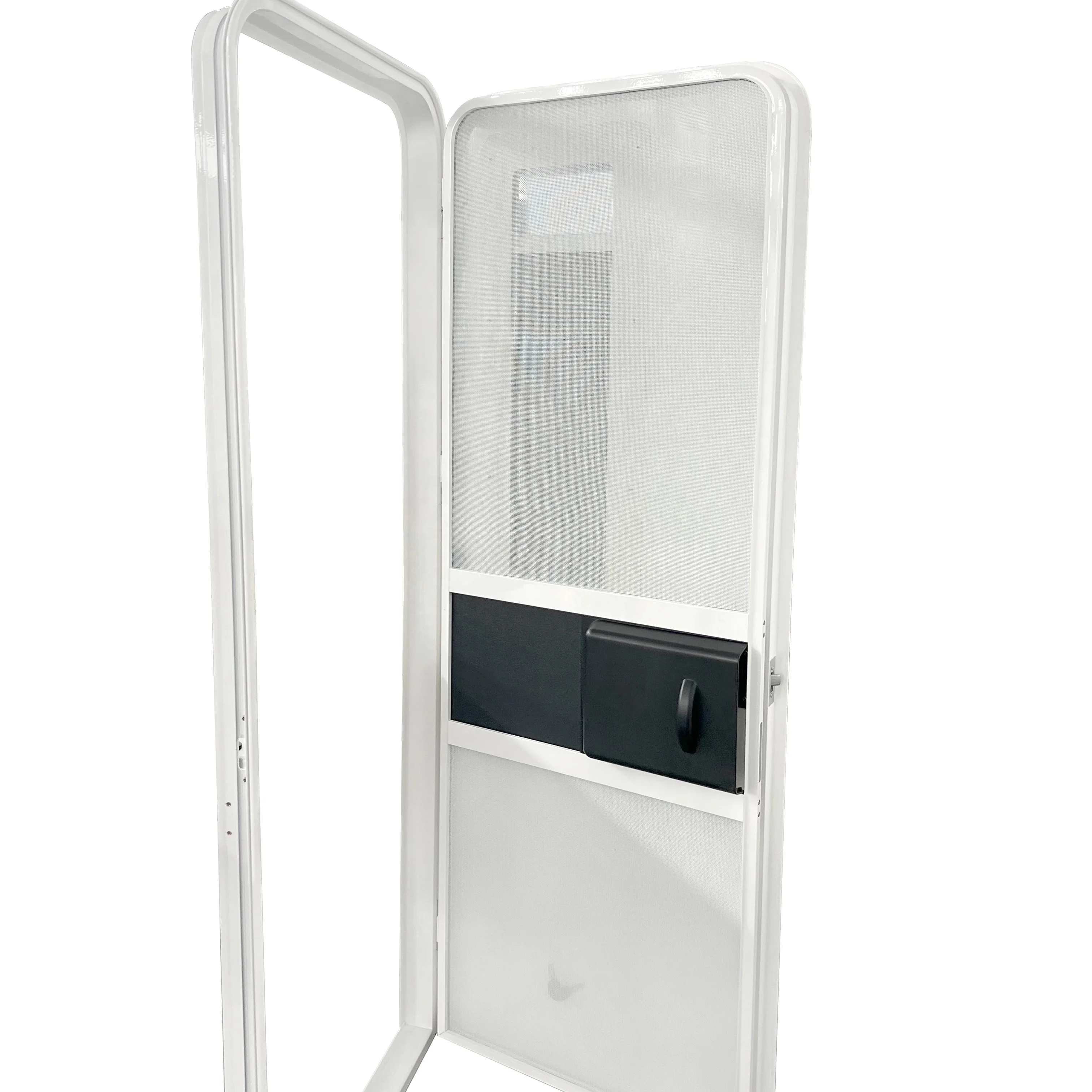 square and round corner motorhome accessories caravan door free door with pleated blinds and acrylic window