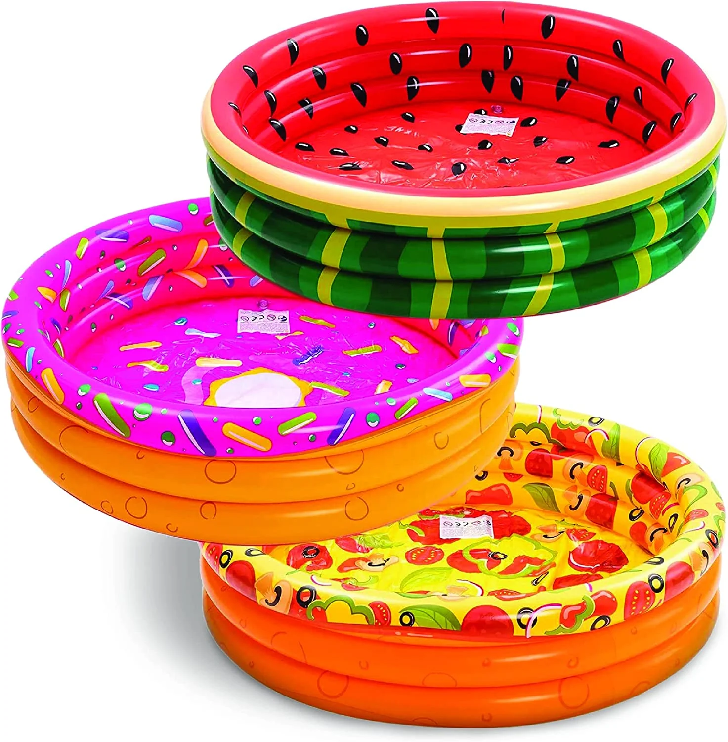 Customized 60 inches baby Round Inflatable Outdoor Kids Swimming and Wading Watermelon Pool  inflatable pools for kids