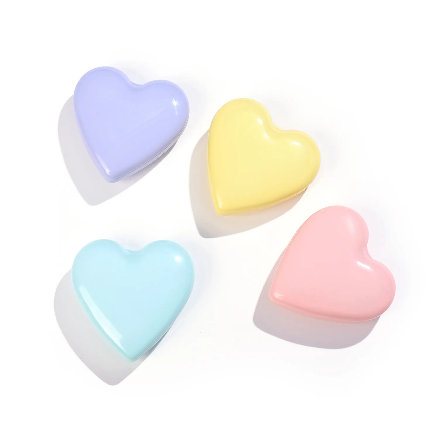 Heart Shape Mini Hair Brush Travel Folding Hairbrush Mini Compact Massage Comb Small Portable Pocket Hair Brush with Mirror