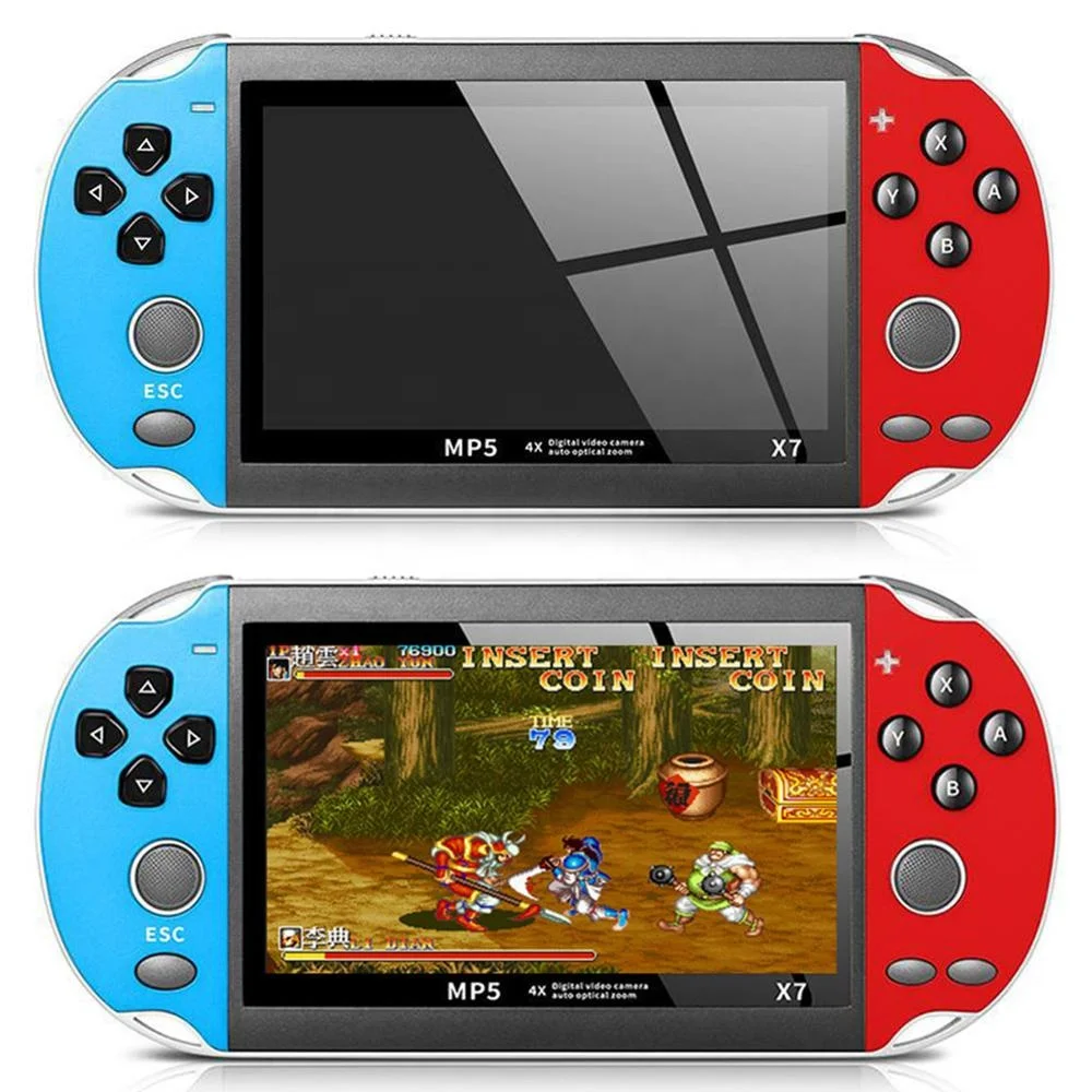 
Newest Portable game console X7 Factory Price 4.3 Inch Screen Game Consoles From 32 bit Memory free 8 GB 