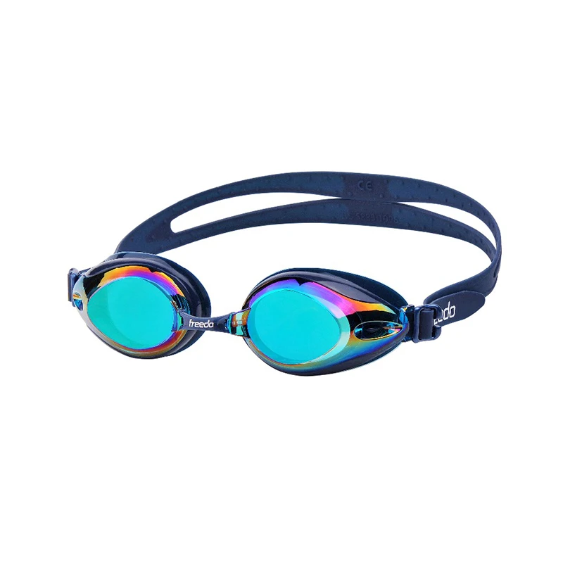 The Newest update mirrored swim goggles glasses with anti uv and anti fog systelm for adult