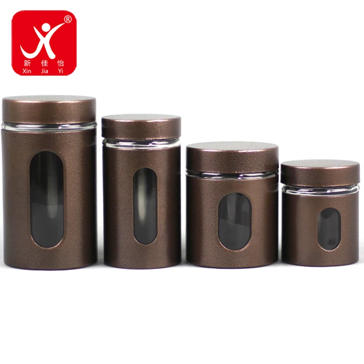 
Xin Jia Yi Packaging Customized Round Chinese Tea Tin Box With Clear Window Tin Box 