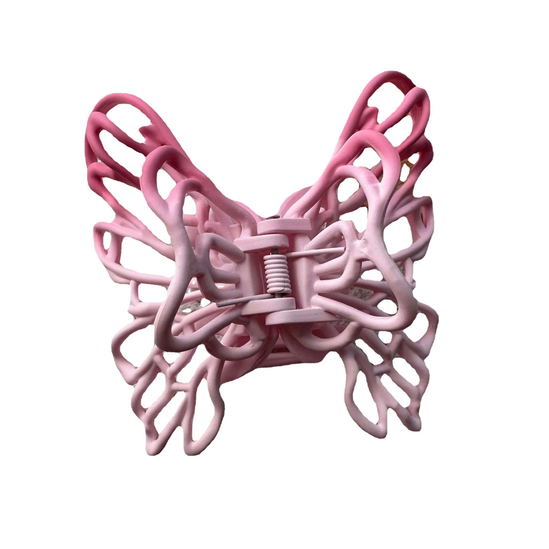 New Arrival Hair Accessories Gradient Color Hollow Butterfly Hair Claw Clip Fancy Hair Clamp for Girls Women