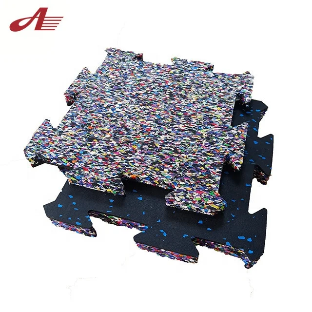 Factory hot sale interlocking indoor rubber floor for gym Safety rubber mat for outdoor playground Anti-slip rubber flooring