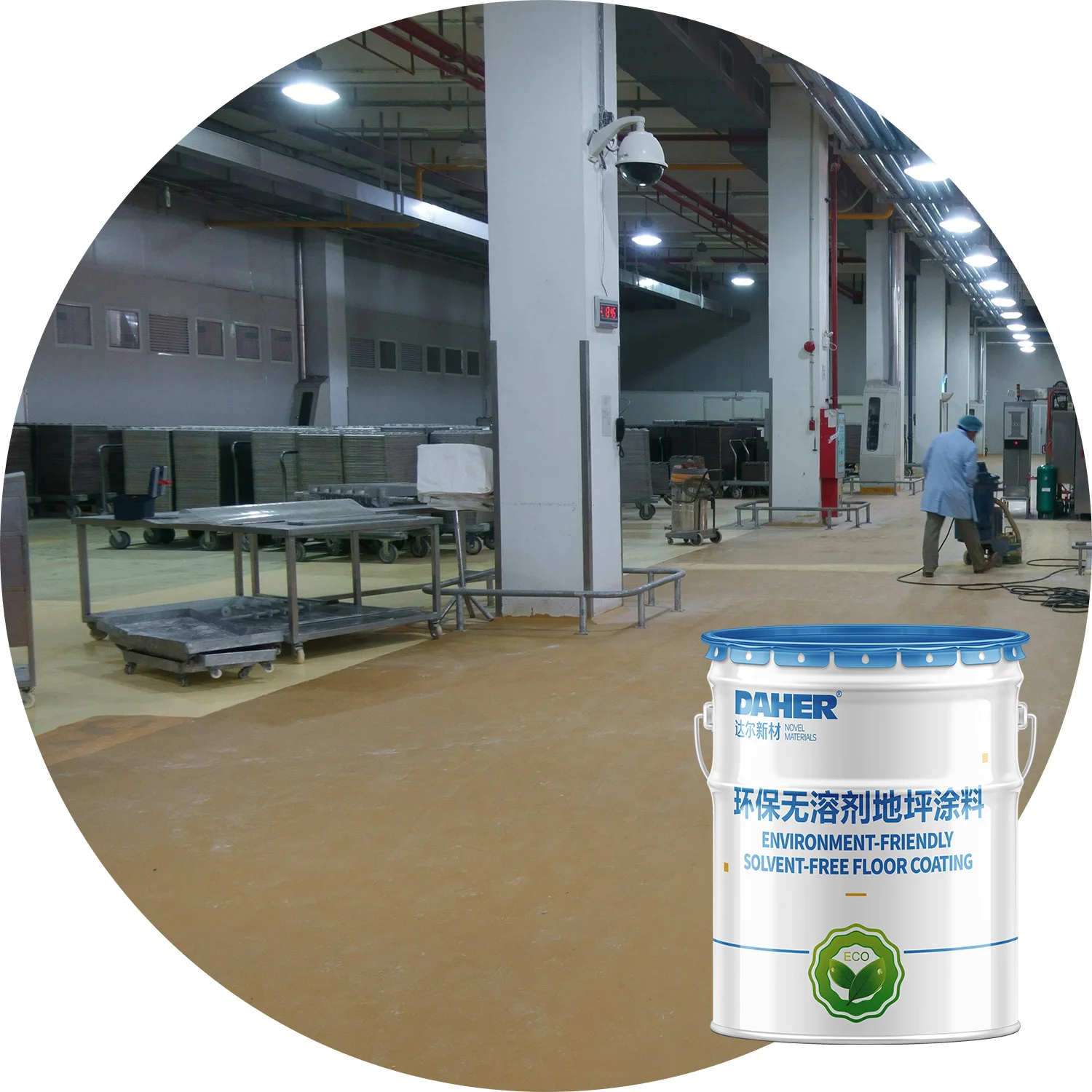 Weather Resistant Water Based Epoxy Resin Floor Coating Industrial Epoxy Floor Paint