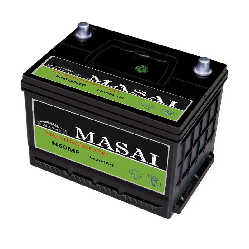 hot high quality wholesale masai lithium ion batteries car battery auto other batteries factory 12v 60ah made in China