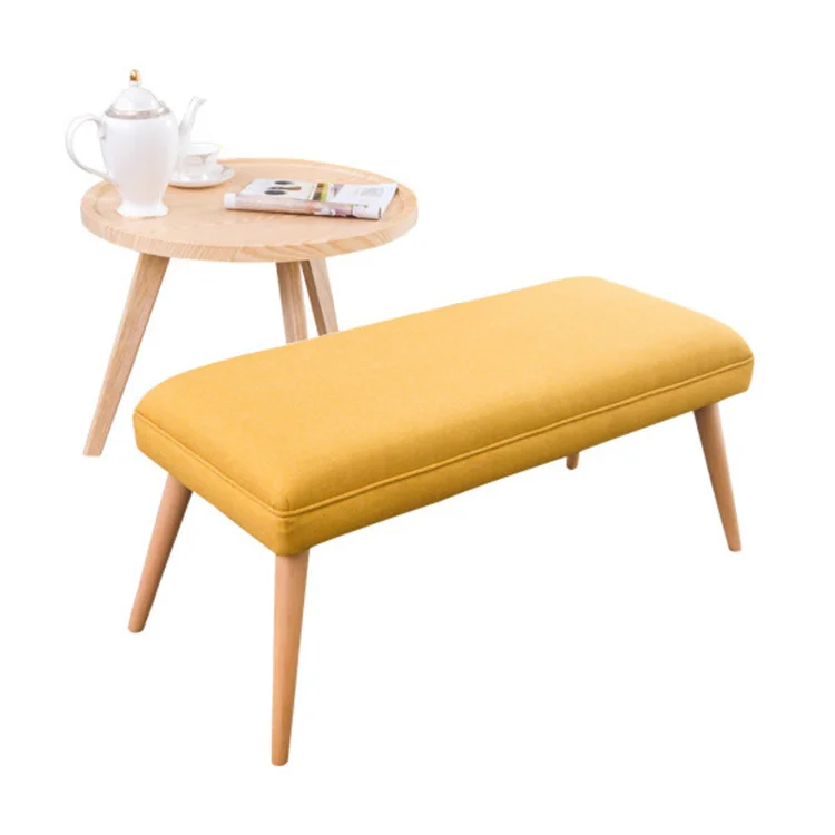 Скандинавская простая скамейка для ног низкий стул одежда диван оптовая продажа ткань мебель гостиной домашний табурет и Османская