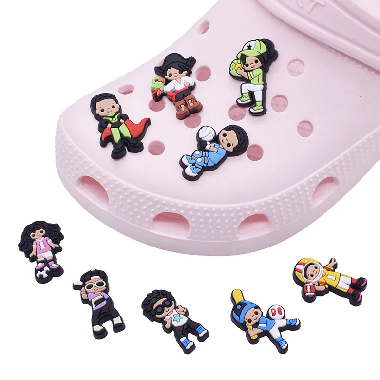 Ball Sports Series christmas Shoes string Charms Wristbands Shoe Decoration Buckle Kids Gift