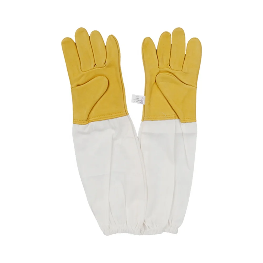 Высококачественное оборудование для пчеловодства с длинными рукавами защитные перчатки для пчеловодства