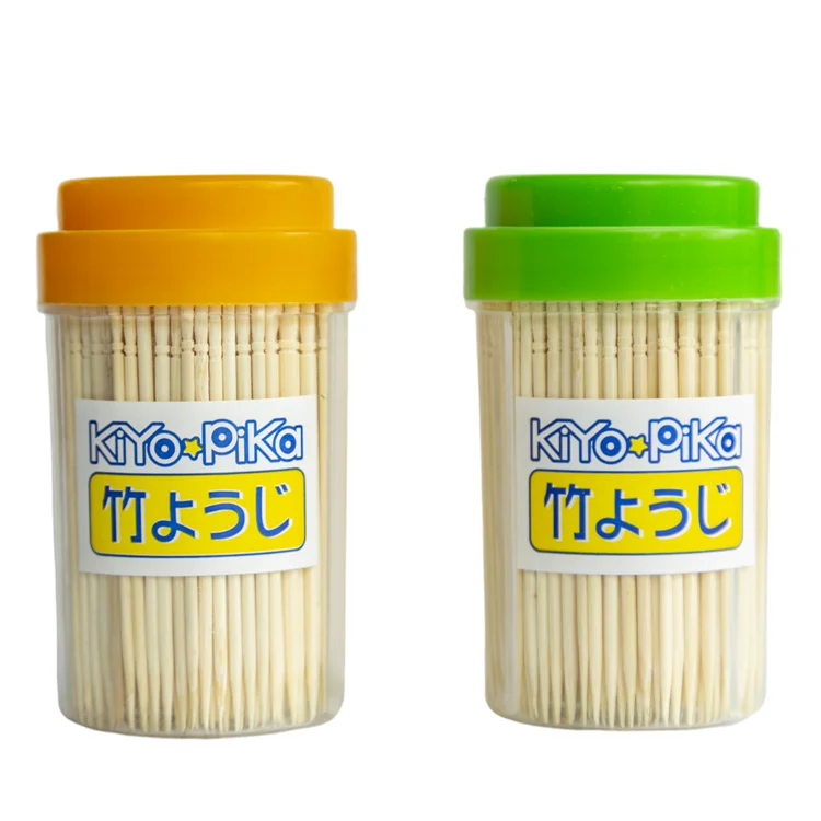 Cheap Toothpicks Wholesale Plastic Bottles Disposable  Bamboo Toothpick Making by Machine