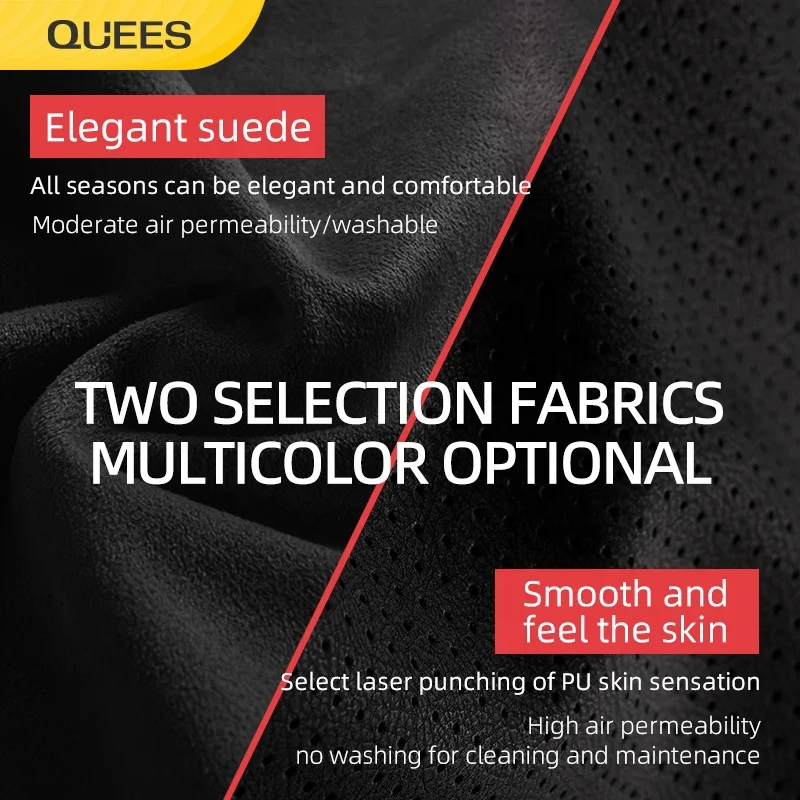 Quees Comfortable Soft Breathable Auto Head Neck Rest Cushion Relax Neck Support Headrest Car Pillow