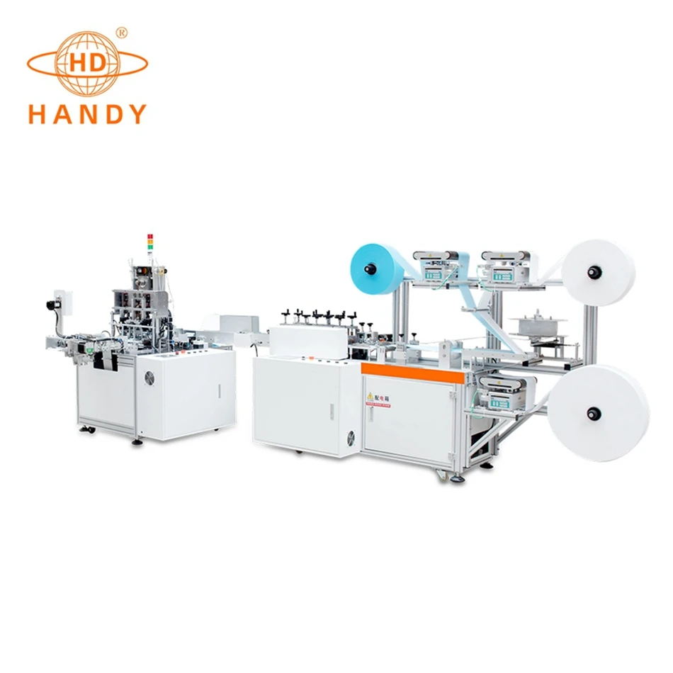 Highly Speed Automatical Nonwoven Medical Mask Making Machine EarLoop Face Mask Machine