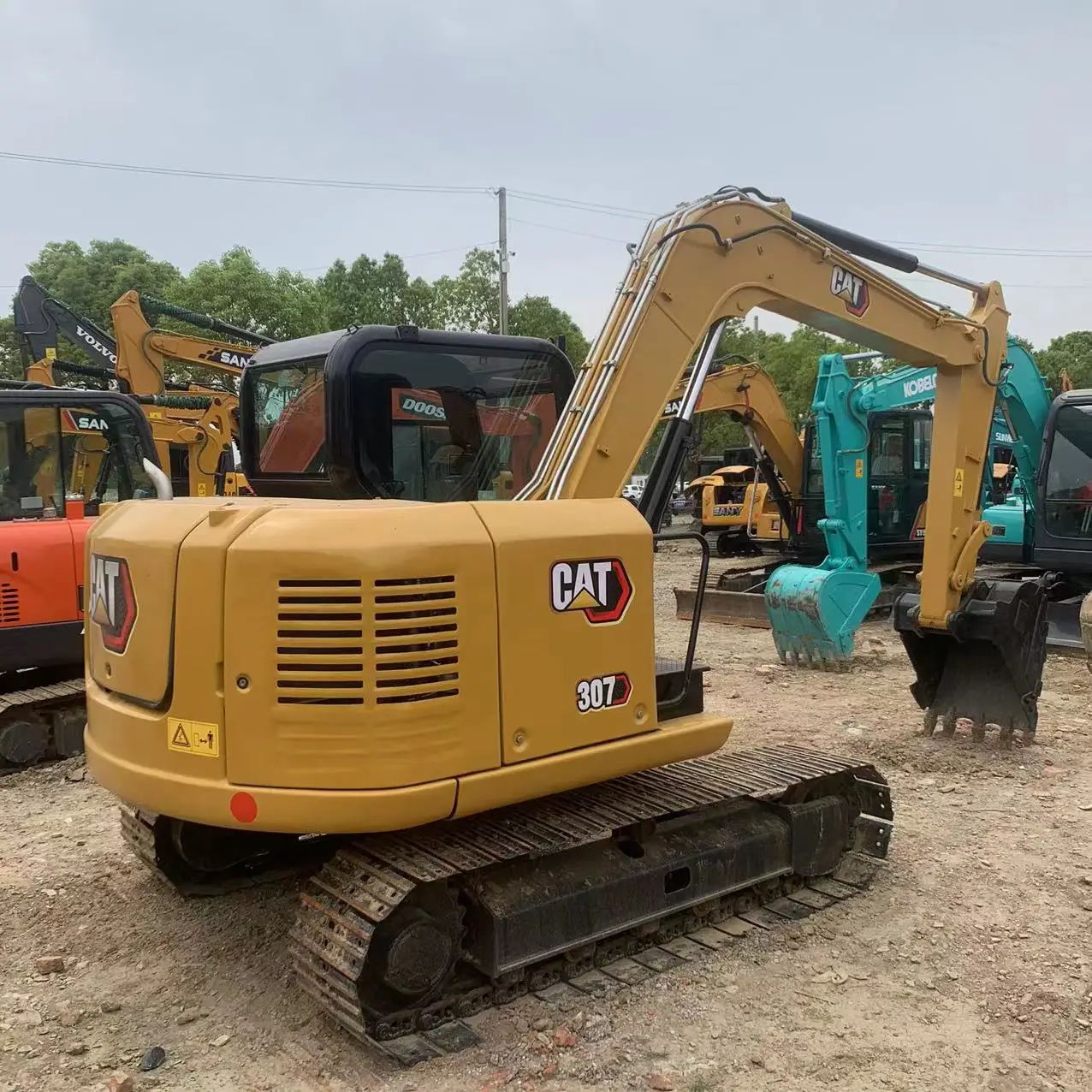 Высококачественный использованный экскаватор cat307E гусеничный 307 в хорошем состоянии для продажи