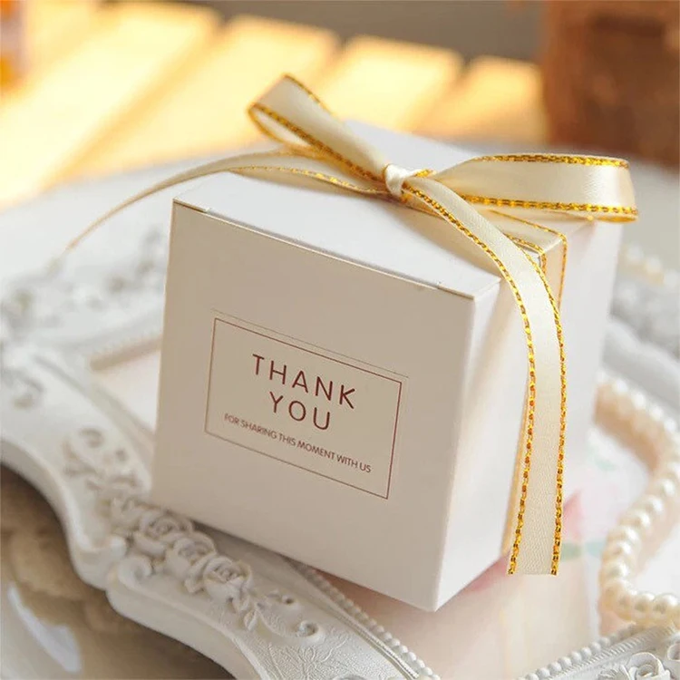 Luxury small pink cute baby shower party packaging paper carton custom printed door gift wedding candy favor box for guests