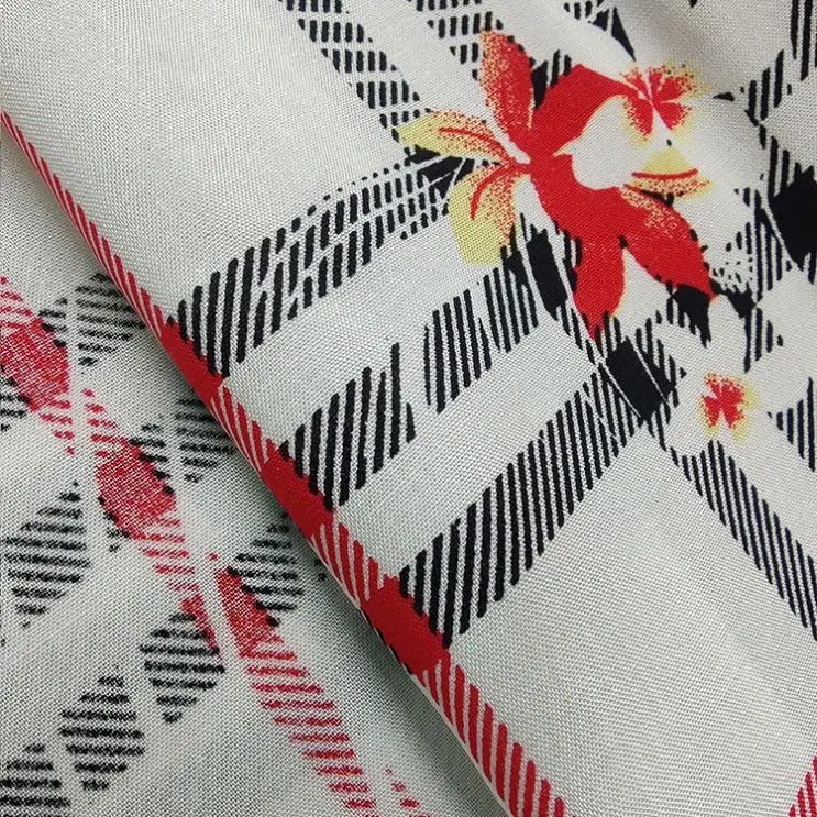 
Ecovero factories woven 45s rayon textile spun printed viscose shirt fabric for somali baati dress 