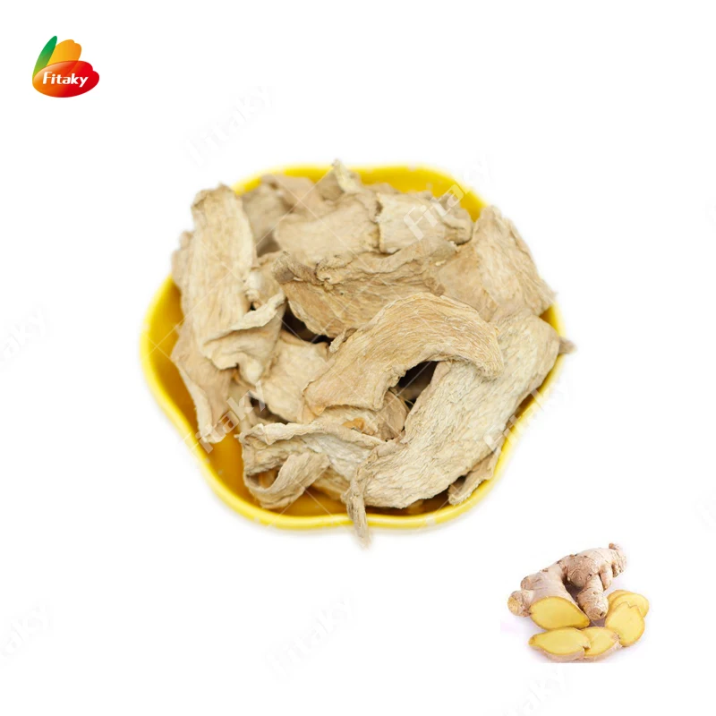 Factory Price 100% Natural Dehydrated Vegetables Dry Ginger Slice Dried Ginger Flakes In Bulk