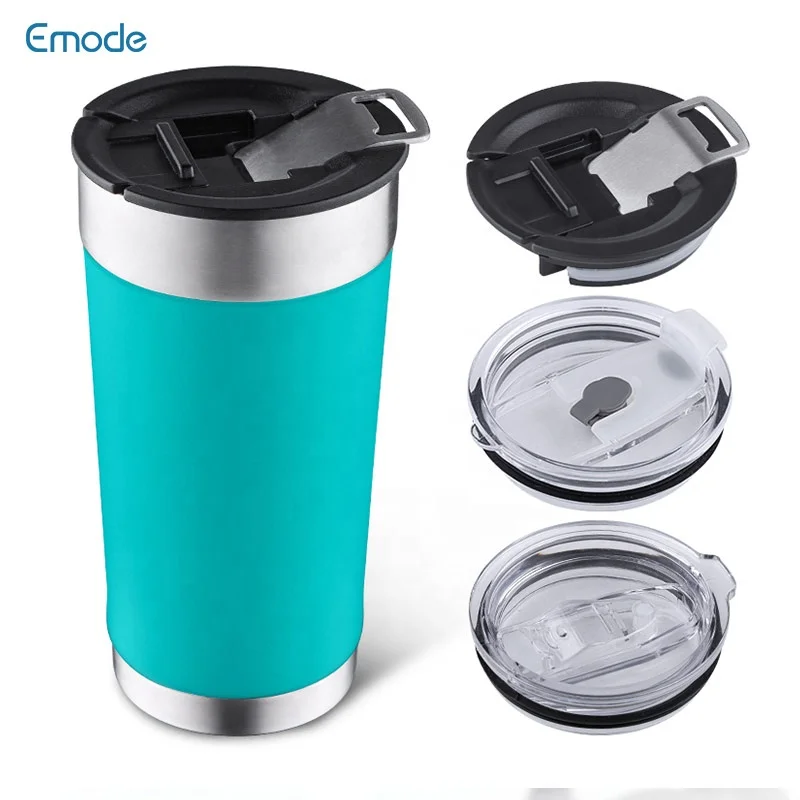 Vacuum Insulated 20oz Stainless Steel Beer Mug with Built-in Bottle Opener, Double Wall Drinking Car Tumbler, Dishwasher Safe