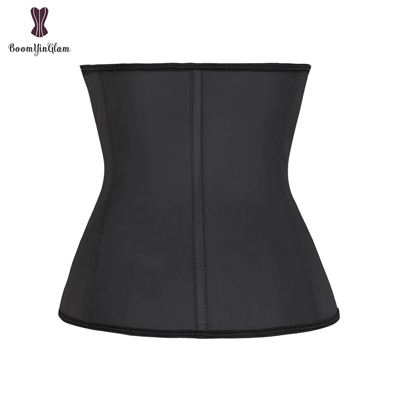 Женский корсет для похудения большого размера, бюстье, пояс на талию, латексные обтягивающие Корсеты на молнии с плоскими животными