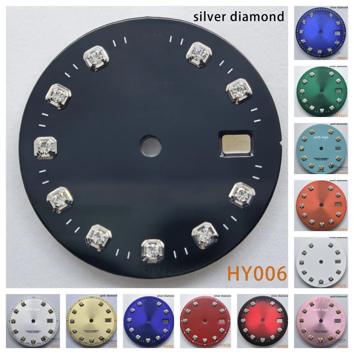 Watch Dial For 36mm lady watch 16233 16013  Fit to 3135 3035 Movement, Afterrmarket Watch Repair Parts.