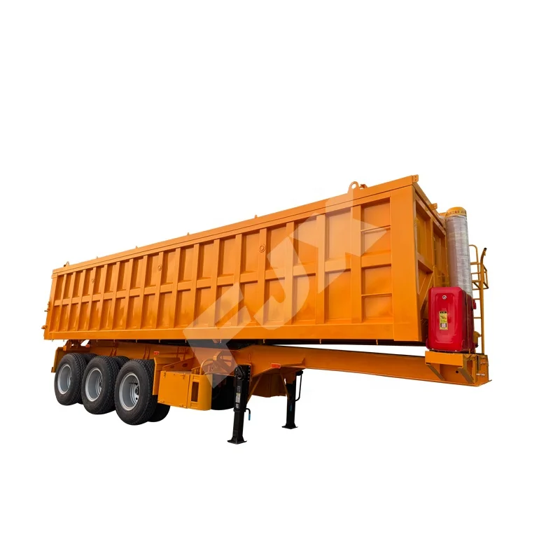3 axle High Quality Chinese manufacture customizes special trailers skeleton rear flip semi trailer For sale