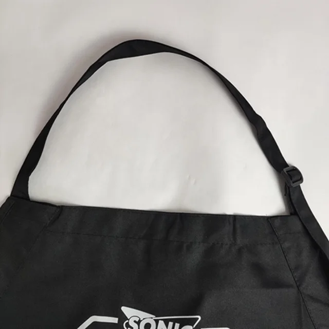 Cheap Custom Logo Printed Cotton Polyester Kitchen Cooking Cleaning Chef Apron