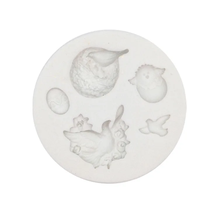 Little Animals Custom 3 d scaffolds Christmas candle silicone mold DIY Christmas decoration gypsum silica gel candle mold