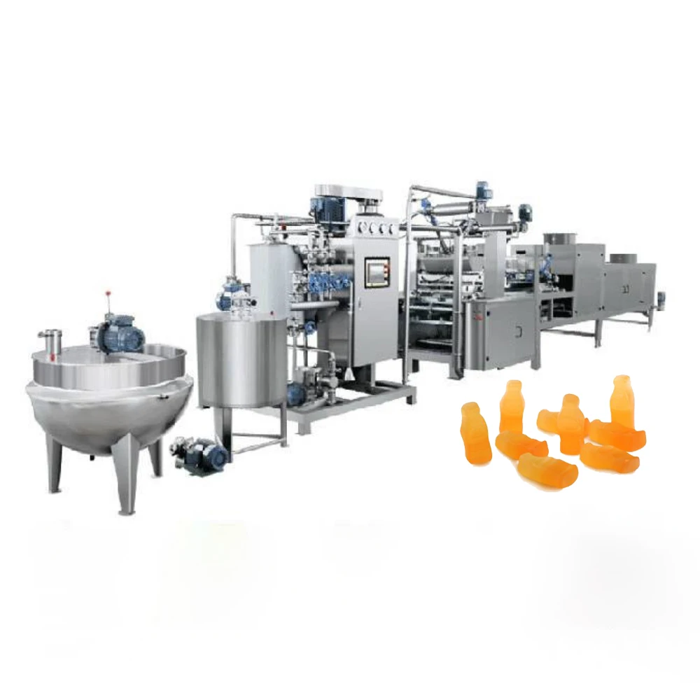Automatic Small Sweet Candy Depositor Machine Lollipop Pectin Fudge Molding Machine Gummy Candy Production Line
