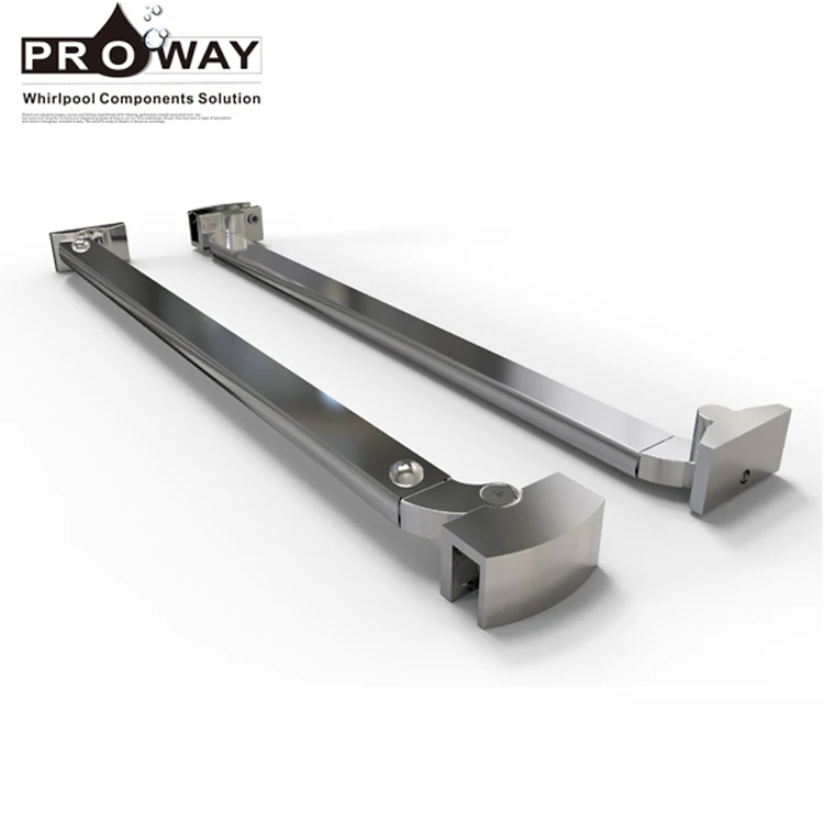 
Factory Frameless Shower Door Fixed Panel install plastic straight adjustable shower curtain rod 