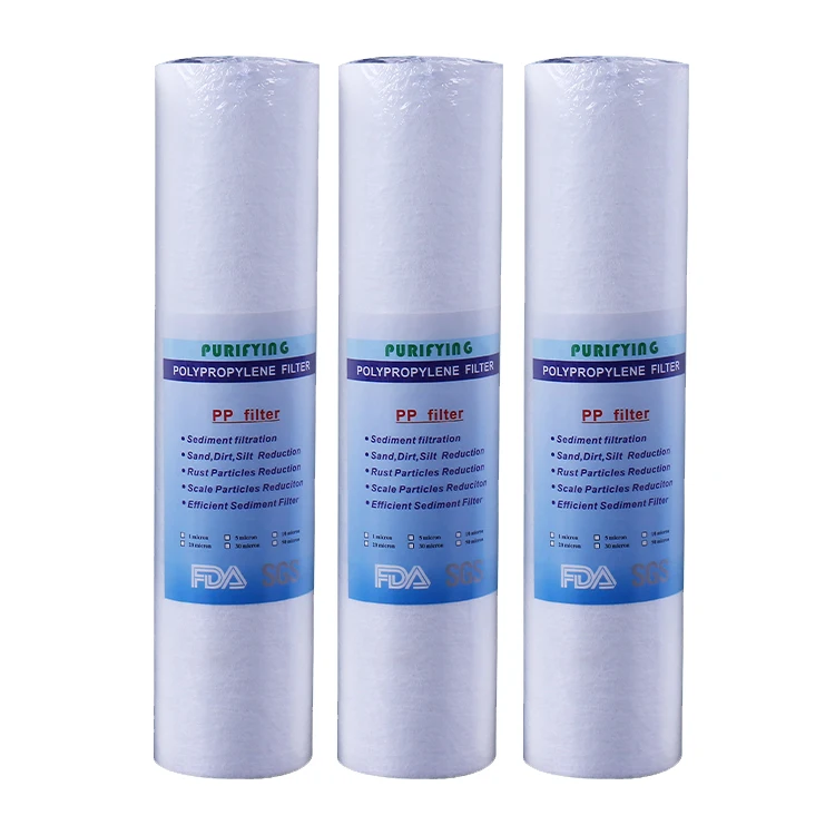 5 Micron Filter 20 Inch Sediment Melt Blown Pp Filter Cartridge For Whole House Water Filter System