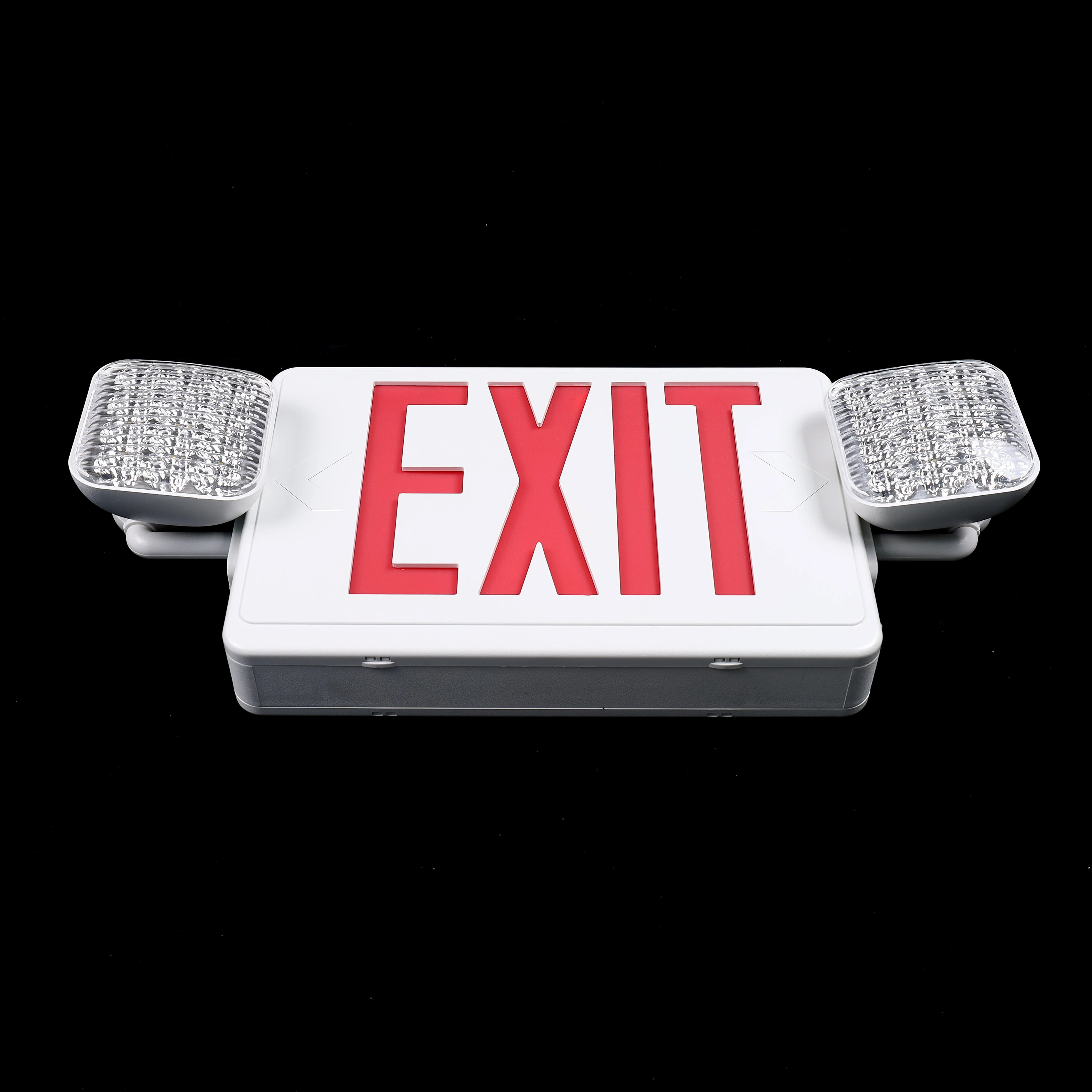 Fire Light Adjustable And Rechargeable Double Head Emergency Exit Light Exit Safety Sign Light