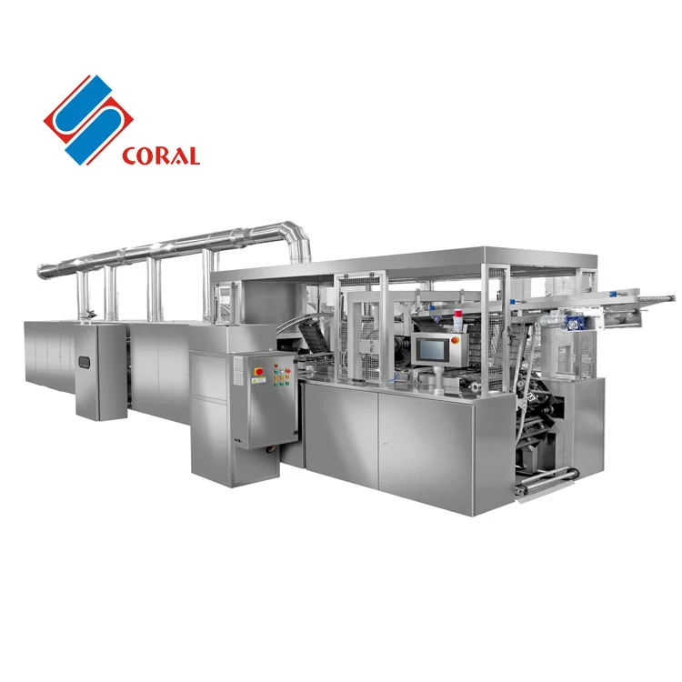 Fully automatic customized shape waffle maker waffle soft wafer production line  making machine waffle