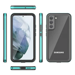 2021 New products heavy duty black/blue rugged non-slip ip68 rating S22+ waterproof case for samsung galaxy S22+