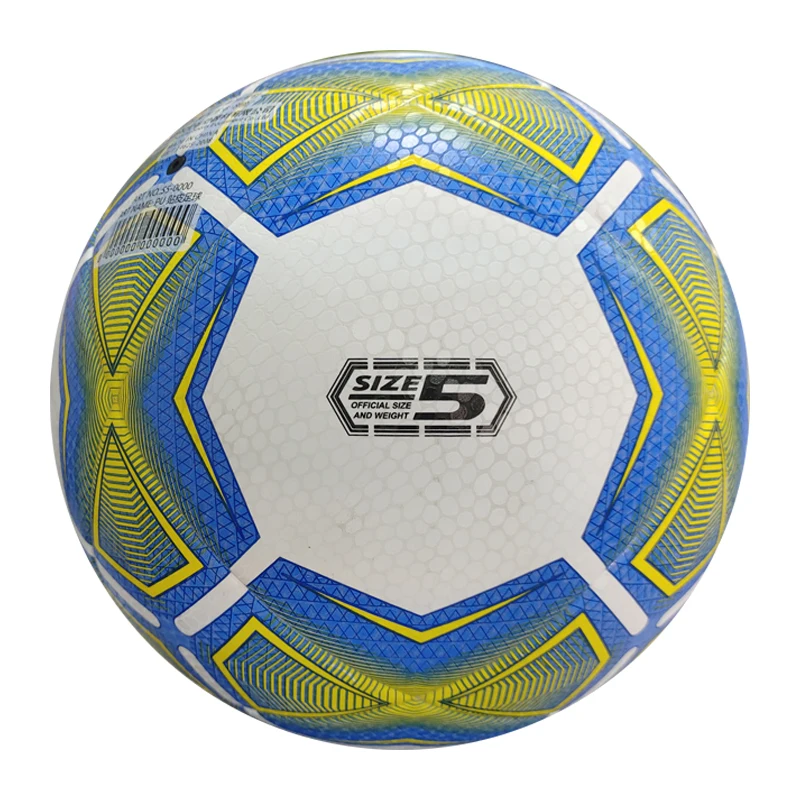 NO. 5 pelota football thermal bonded waterproof real game sports soccer ball size 5 promotional PU TPU PVC rubber bladder soccer