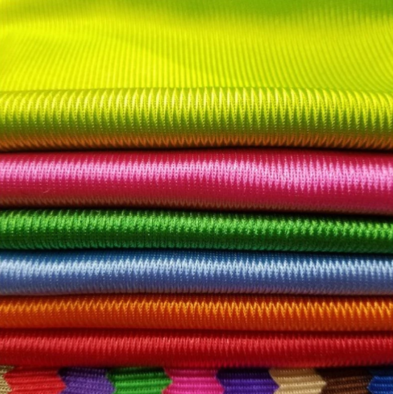 hot sale polyester dazzle tricot fabric for cloth