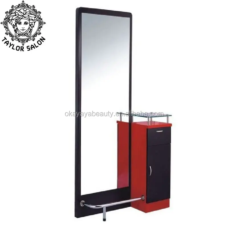 
Wholesale salon mirror station barber shop mirrors styling station with mirror 