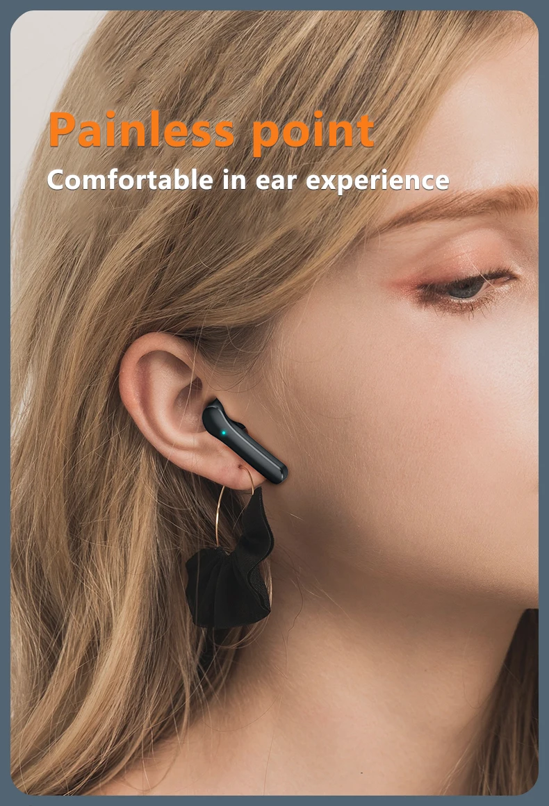 JS82 Mini Tws Earphone BT 5.0 Wireless Earbuds Touch Headset HD Stereo Sport Waterproof Headphones Js82