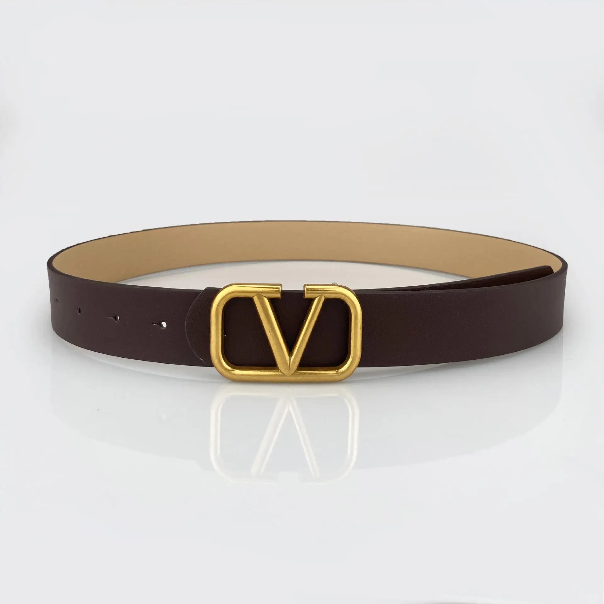 New Custom Logo Suede Leather Fashion Waist Belt Women Decoration Flat Special Belt