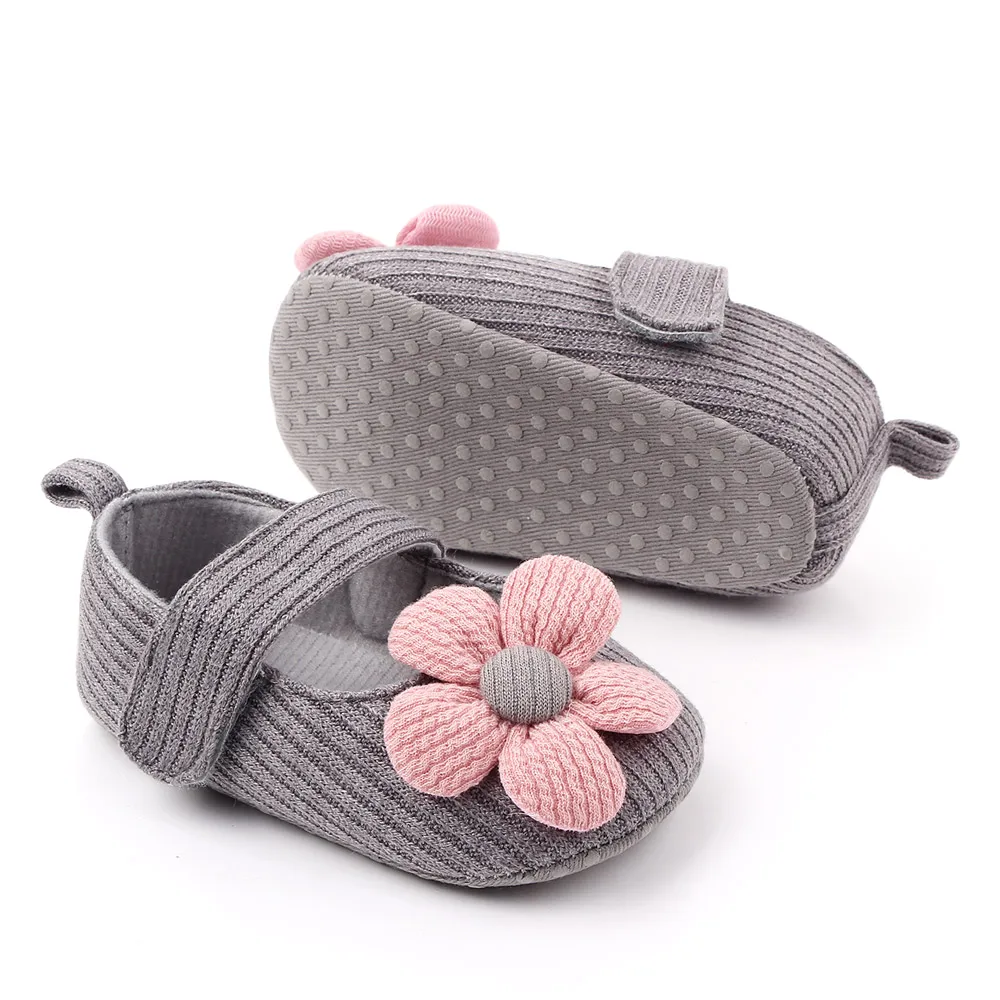 
Lovely flower cotton 4colors handmade baby shoes baby infant shoes 