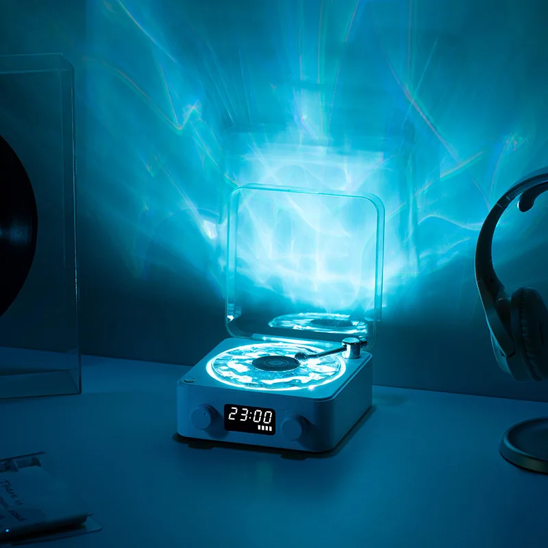 Ретро будильник Bluetooth динамик беспроводной небольшой сабвуфер высококачественный Виниловый проигрыватель