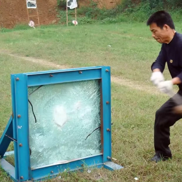 Bulletproof explosion-proof laminated glass anti impact bank glass Safety tempered glass